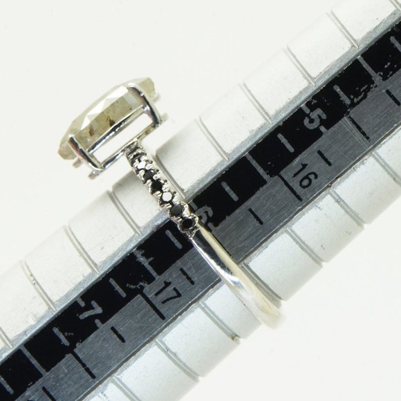 Marquise Diamond Engagement Ring 14K White Gold Fancy Gray 1.28 TCW - Picture 6 of 6